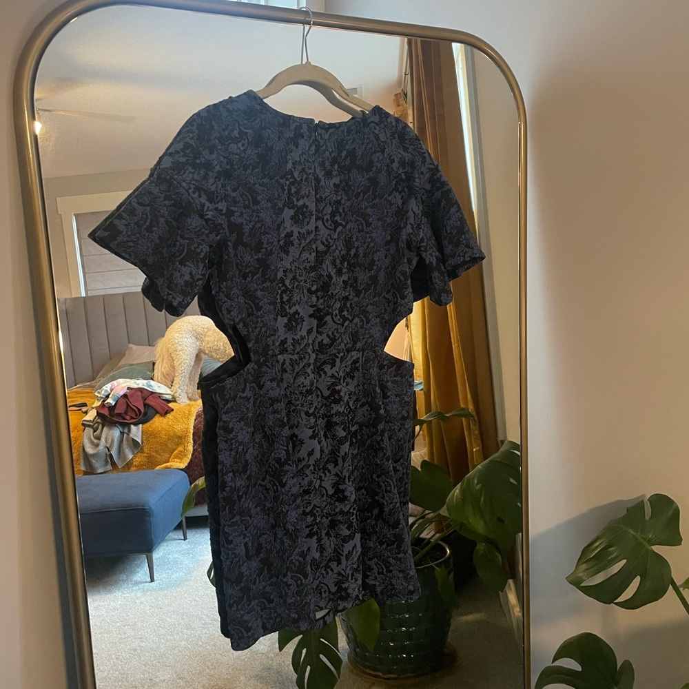Jacquard Cut-Out Mini Dress from Anthropologie - Picture 5 of 5